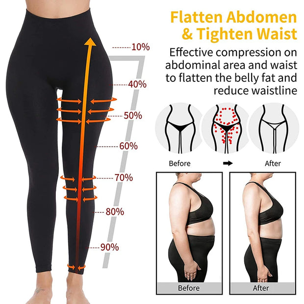 Leggings Anti Cellulite Compression Women