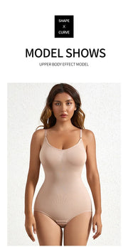 Solid Seamless Shaping Shapewear Bodysuit