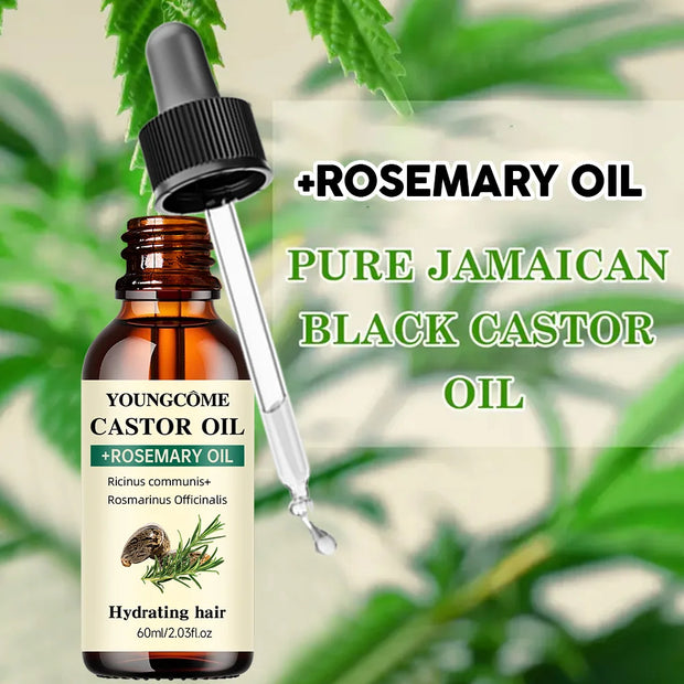 Mix Castor Oil and Rosemary Oil for Hair Growth