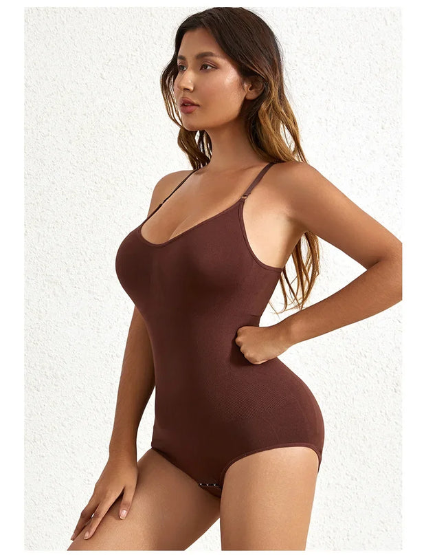 Solid Seamless Shaping Shapewear Bodysuit