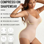 Solid Seamless Shaping Shapewear Bodysuit