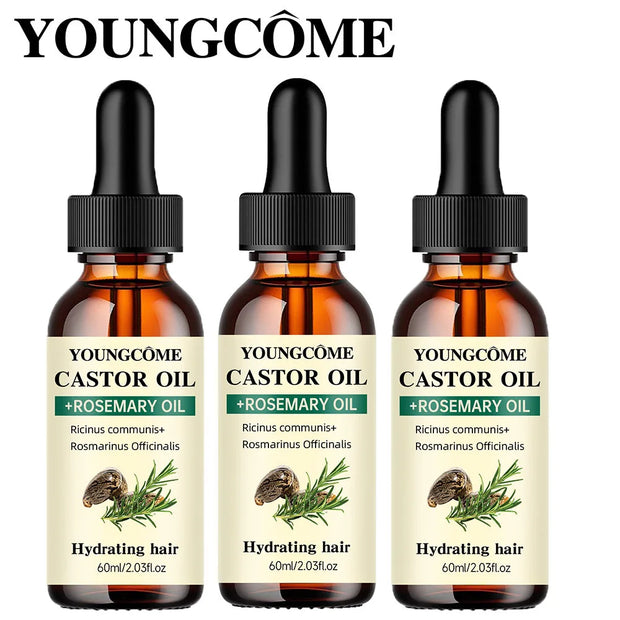 Mix Castor Oil and Rosemary Oil for Hair Growth
