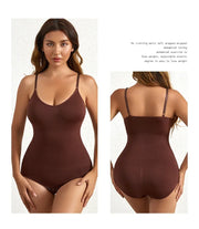 Solid Seamless Shaping Shapewear Bodysuit