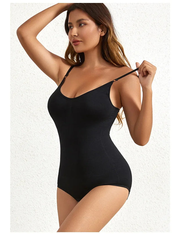 Solid Seamless Shaping Shapewear Bodysuit